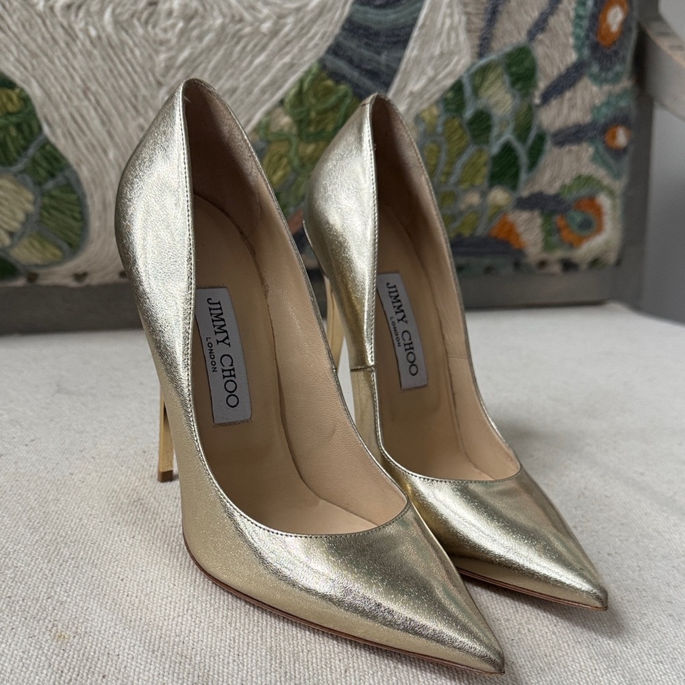 Jimmy Choo Gold Heels